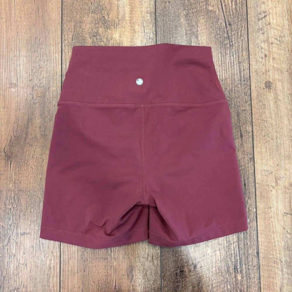 Yogalicious Hi Rise High Waist Legging Biker Shorts Women's Small Mauve $48